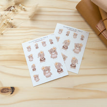 Load image into Gallery viewer, Cardio Bear Sticker Sheet A0046
