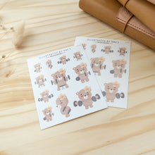 Load image into Gallery viewer, Shoulders Bear Sticker Sheet A0050
