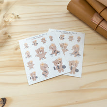 Load image into Gallery viewer, Back &amp; Biceps Bear Sticker Sheet A0051
