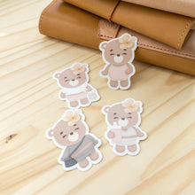 Load image into Gallery viewer, Fitness Bear Matte Vinyl Sticker Die Cut Pack AD0042
