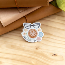 Load image into Gallery viewer, Coffee Then Life Matte Vinyl Sticker Die Cut DCS0033
